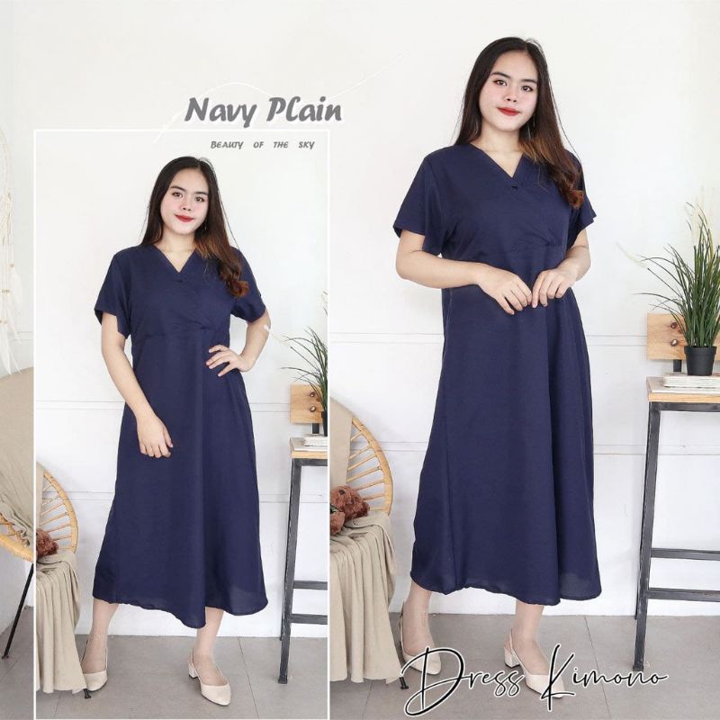 PIYAMA DASTER BAJU DEWASA WANITA JUMBO MURAH MIDI DRESS FASHIONABLE