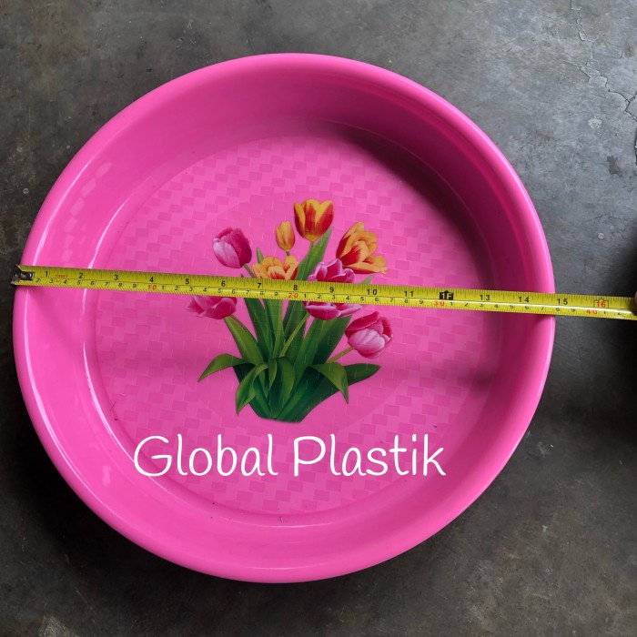BESAR - Tampah Nampan Baki Bulat Tatakan Plastik Nasi Tumpeng Kebuli