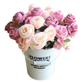 29cm Sekelompok Silk Rose bunga artificial For Wedding 29cm Sekelompok Silk Rose bunga artificial For Wedding