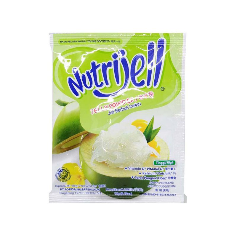 Nutrijell Nutrijel 10gram / Bubuk agar jelly pudding instan nutrijell