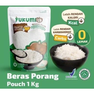 

FUKUMI BERAS PORANG POUCH 1KG ORIGINAL beras sehat shirataki HALAL