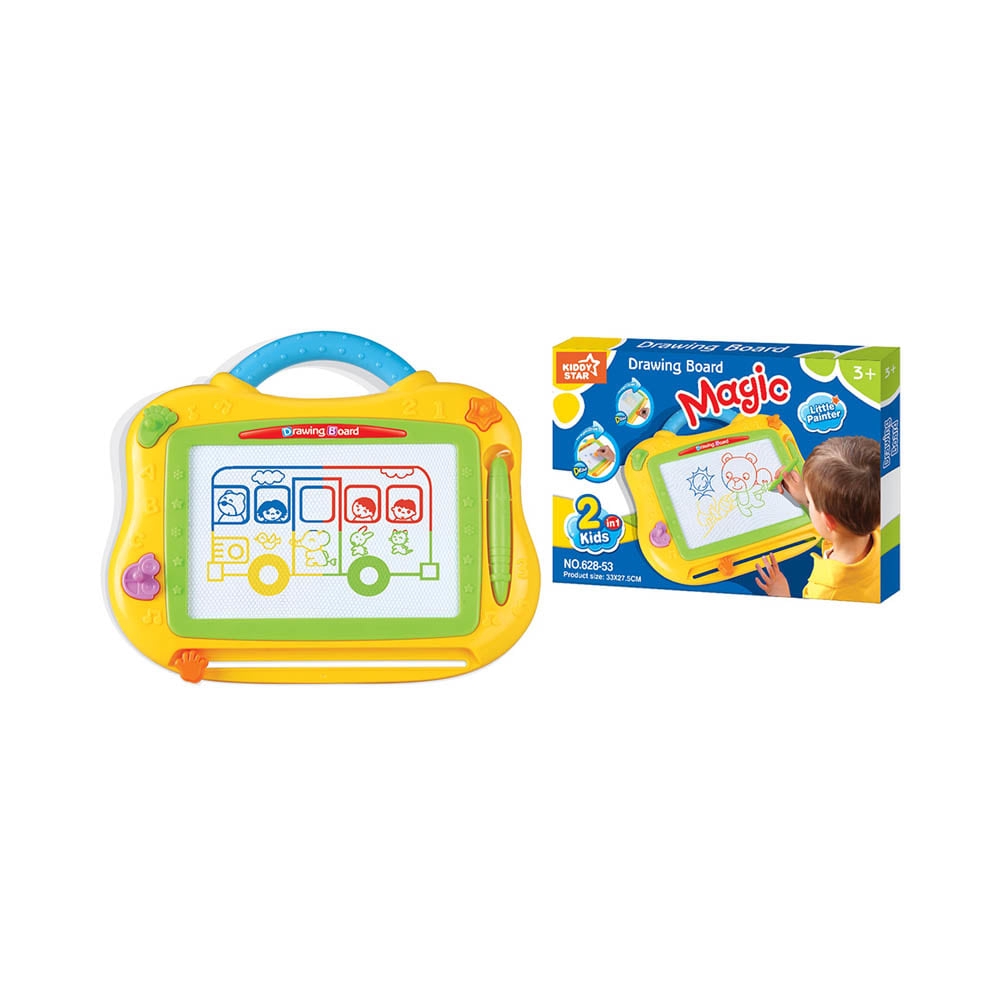 

Kiddy Star Papan Gambar Magnet Magic Ukuran S - Kuning