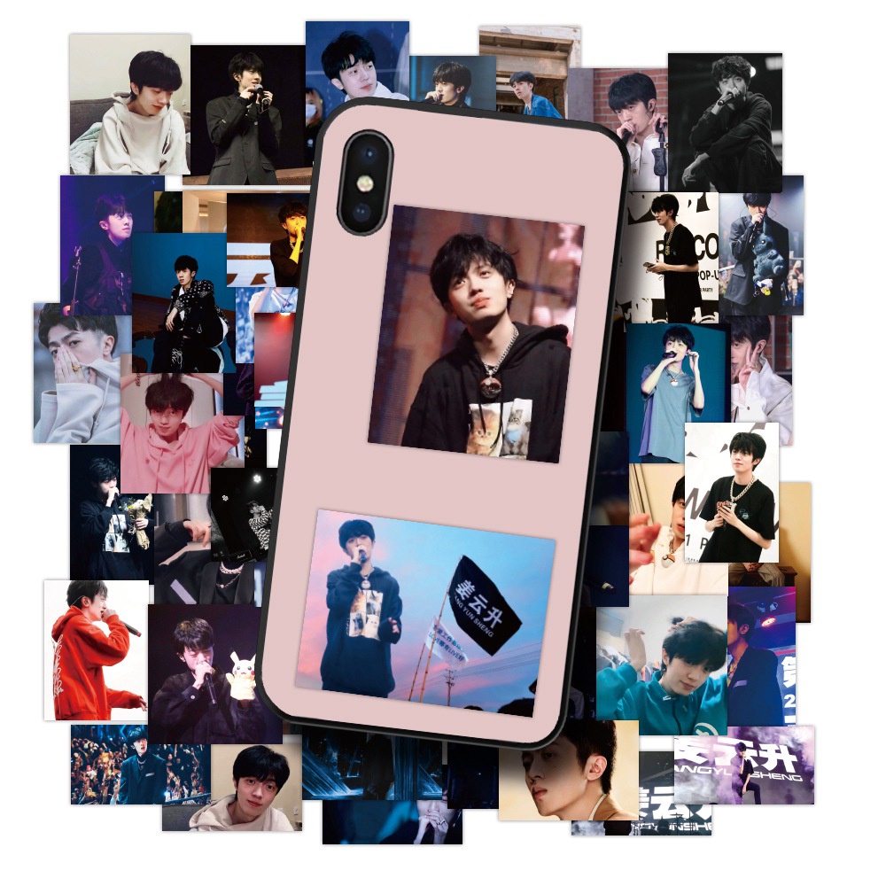 60 buah hip hop rapper Jiang Yunsheng stiker daratan male idol ponsel case stiker Notebook stiker bi