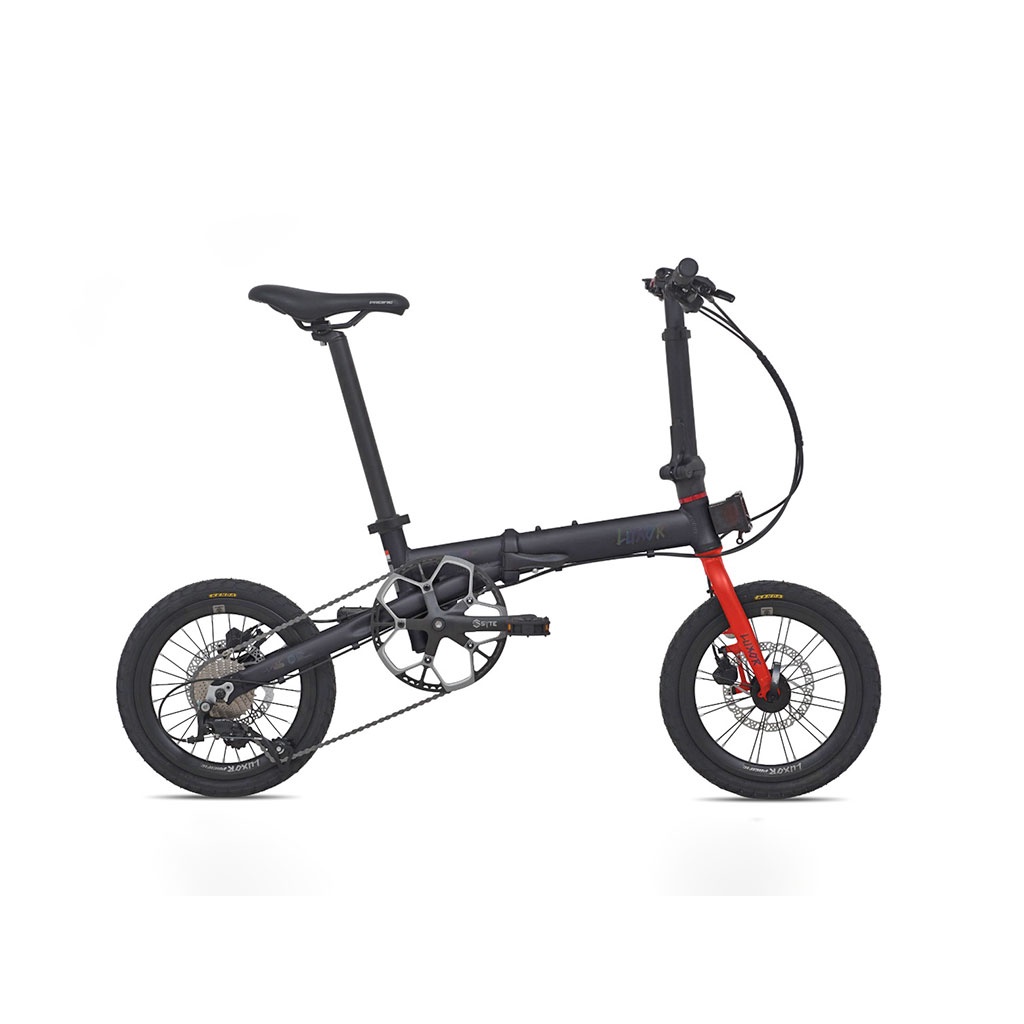 SEPEDA LIPAT PACIFIC LUXOR 16” 9 SPEED FRAME ALLOY SHIMANO SORA HYDRAULIC DISC BRAKE BICYCLE FOLDING BIKE