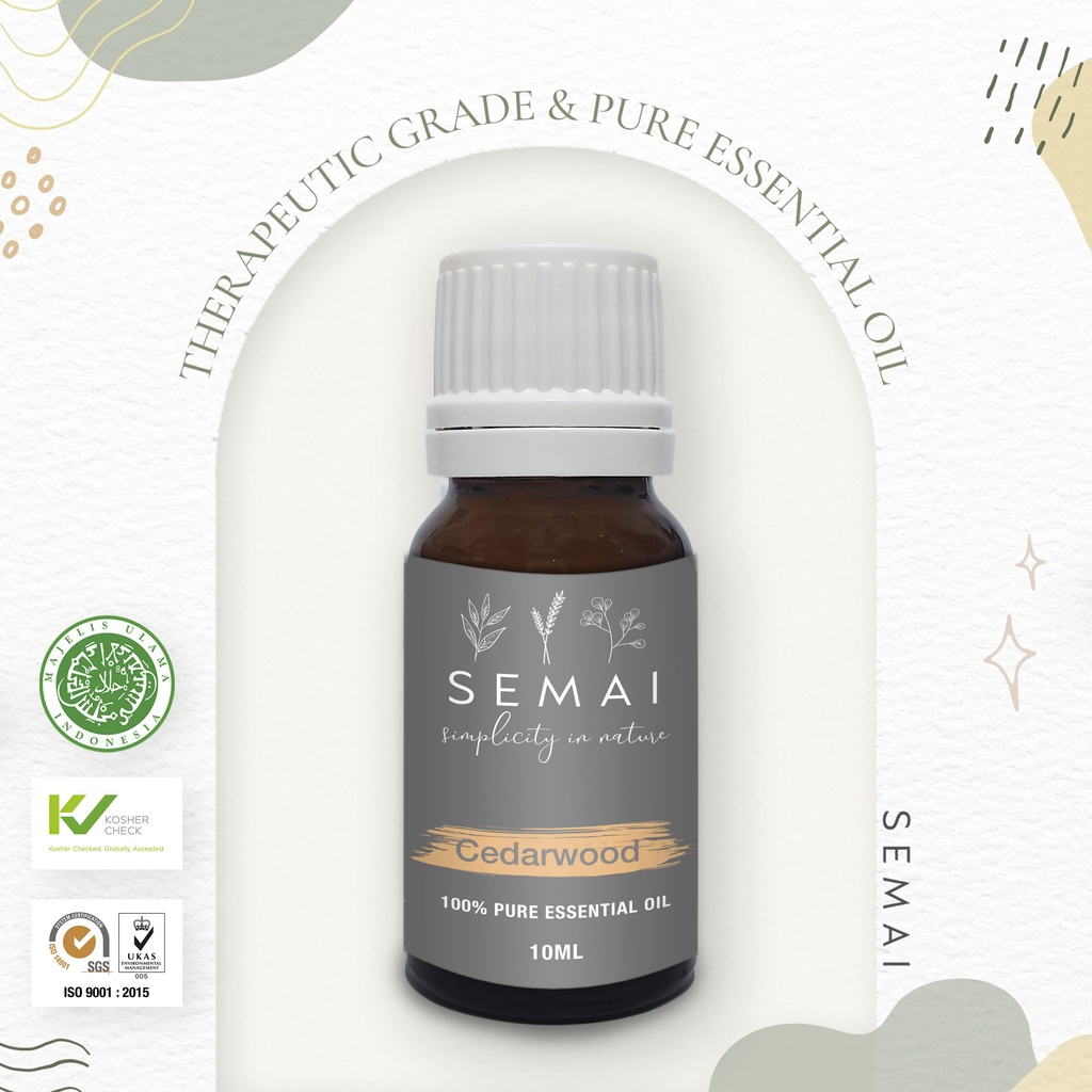 SEMAI Cedarwood Essential Oil Diffuser Aromatherapy Minyak Atsiri