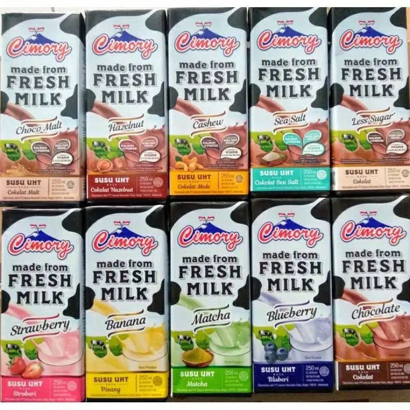 Cimory UHT Fresh Milk 250 ml / Susu Segar UHT All Variant 250 ml