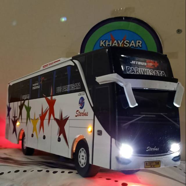 Miniatur Bus shd STAR BUS plus LAMPU