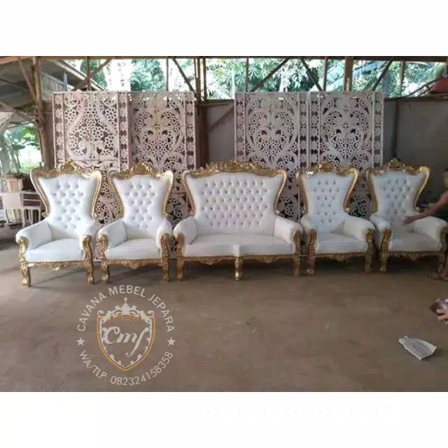 Kursi dekorasi pelaminan kursi syarini kursi jati jepara