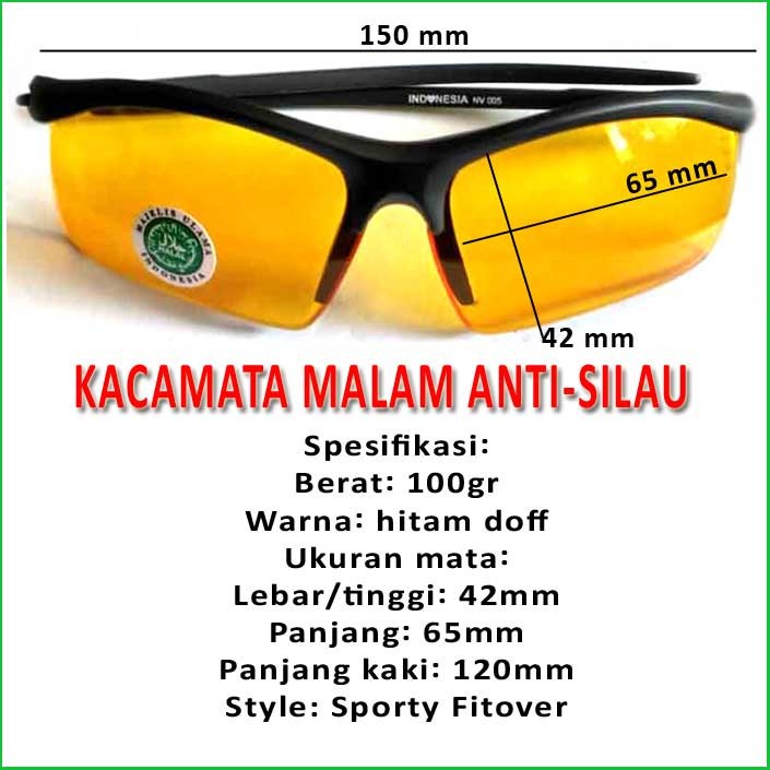 Kacamata polaris malam hari night view anti-glare kacamata malam fashion pria dan wanita kacamata berkendara