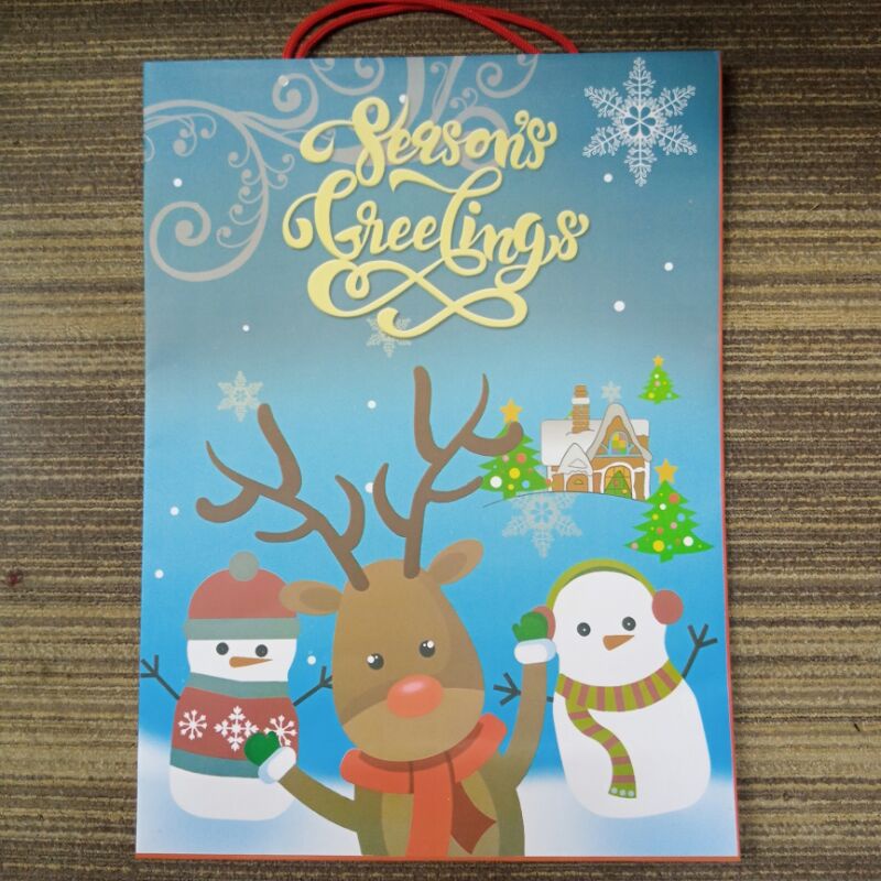 

Paperbag Natal / Paperbag Season's Greeting / Paperbag Xmas - rusa (XL)