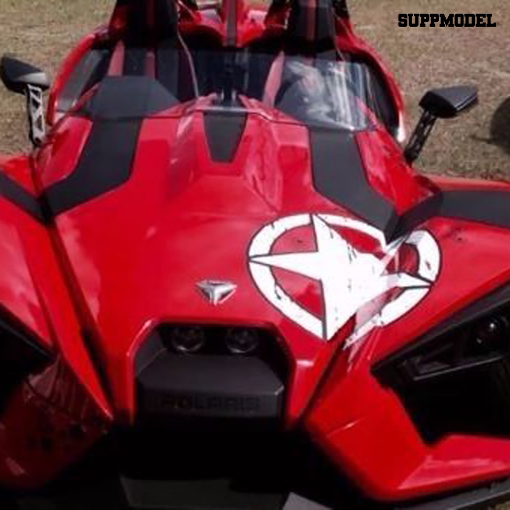 Stiker Decal Motif Bintang Dengan Perekat Untuk Dekorasi Body / Kap Mobil