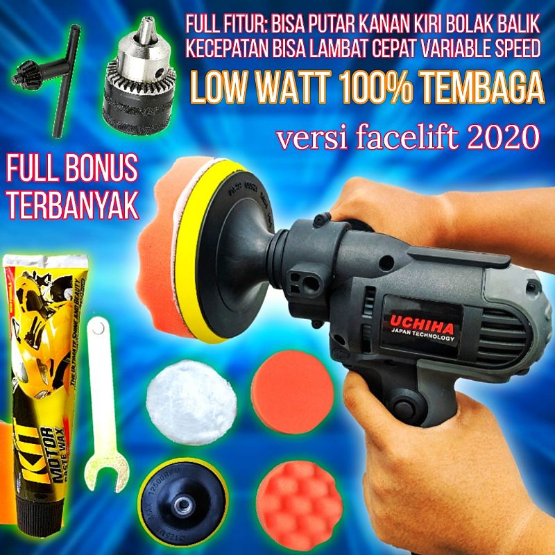 Promo mesin poles mobil motor polisher Uchiha Japan Teknology