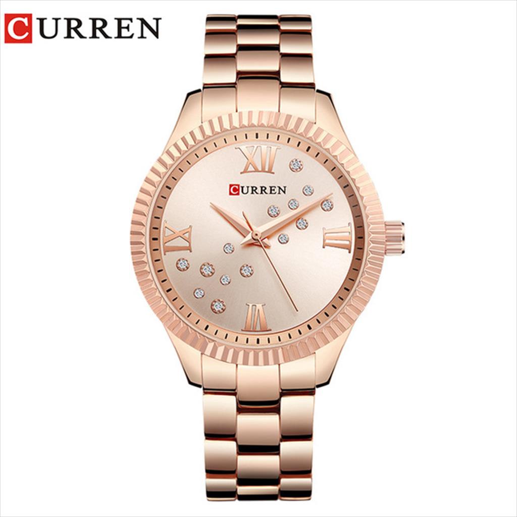 CURREN 9009 ORIGINAL Jam Tangan Wanita Rantai Stainless SKMEINDONESIA