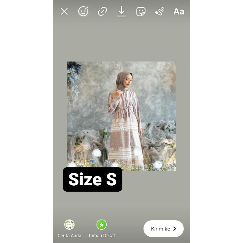 EDELWEIS TUNIK NUDESUGAR by Vanilla Hijab