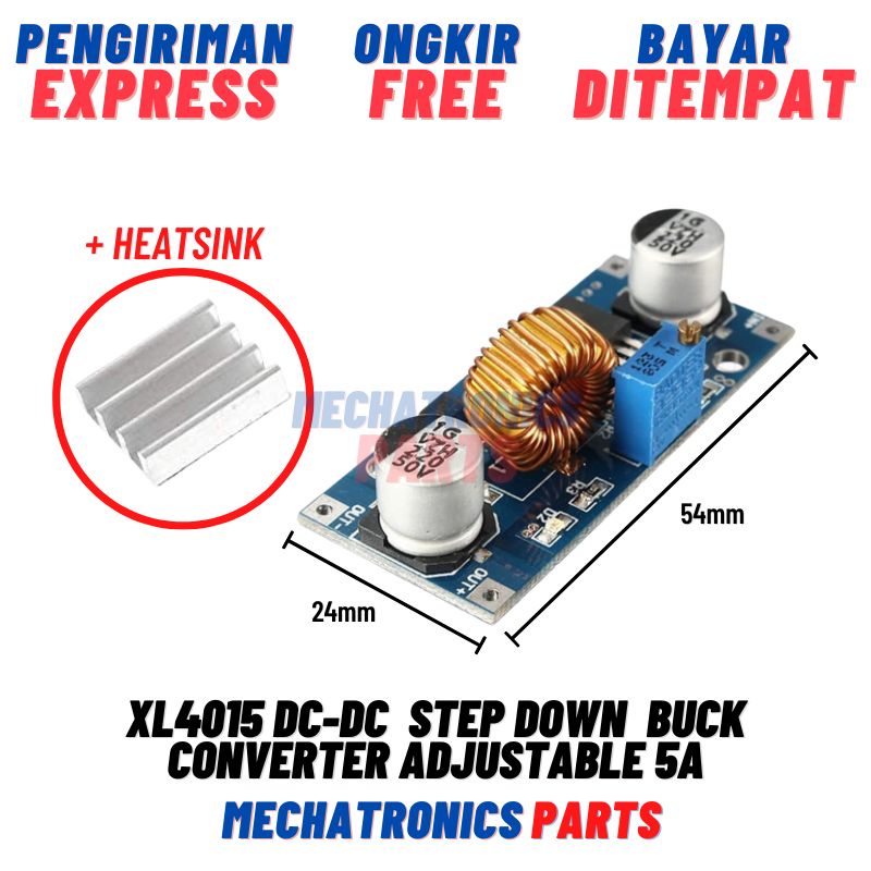 XL4015 DC TO DC STEP DOWN BUCK CONVERTER 5A 0.8V-30V TO 5V-32V