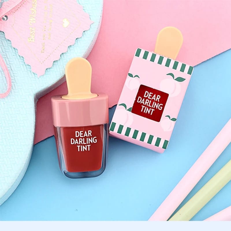 LIPTINT MATTE Dear Darling Tint - Dear Darling Water Gel Tint Ice Cream LIP TIN (1 Pcs)