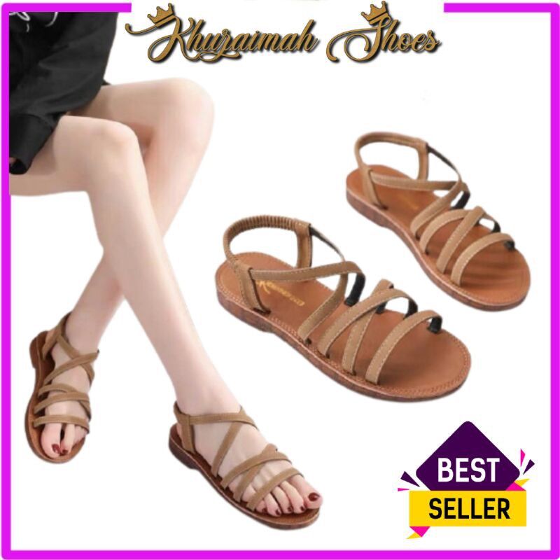 SANDAL TEPLEK WANITA TALI LILIT KZMDV02