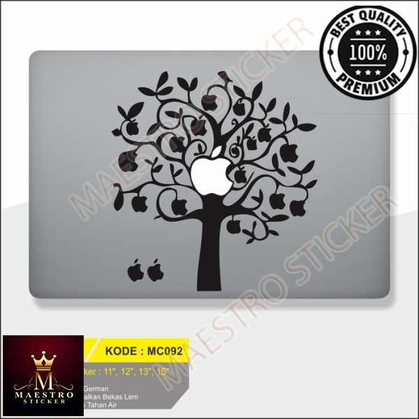 M.STICKER Decal Sticker Macbook Sticker Laptop Aksesoris Macbook Apple Tree