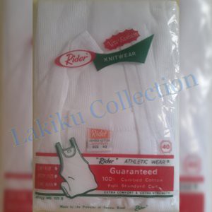 Kaos Singlet Pria Rider Salur Putih Size 38   42 Diskon