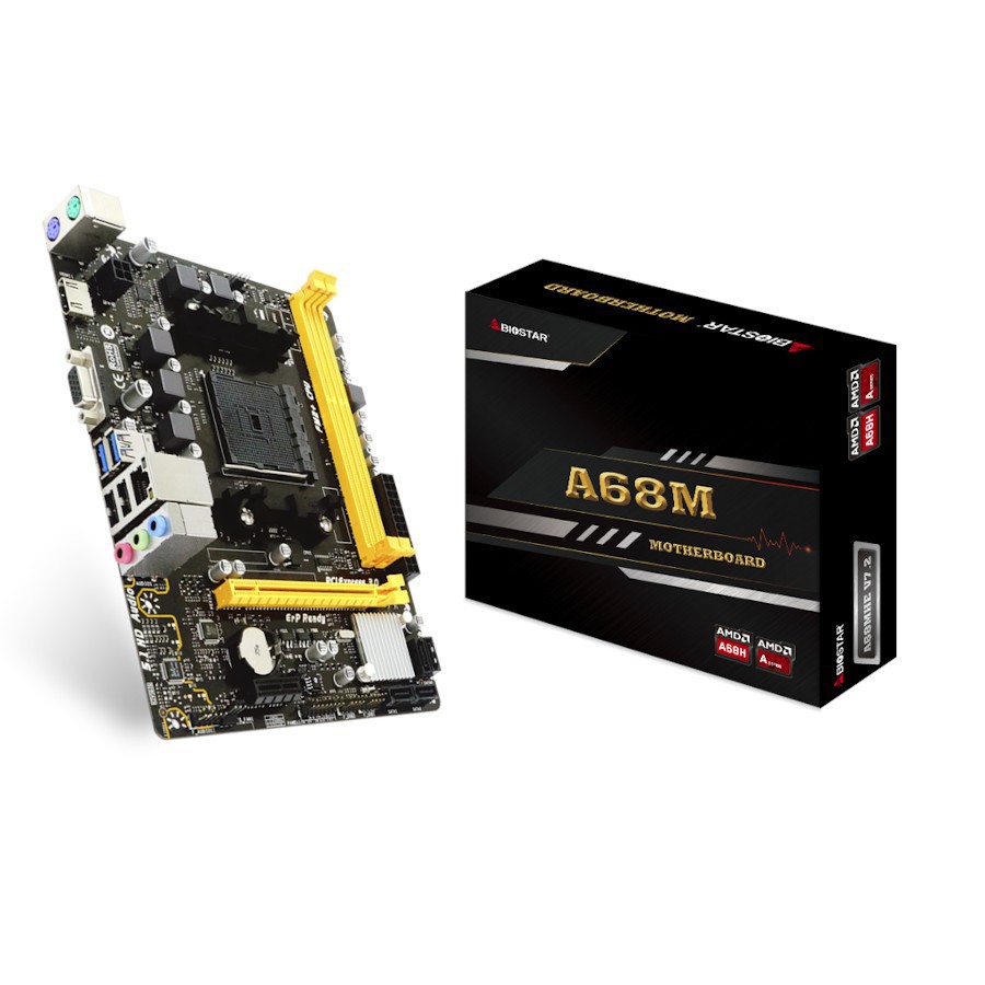 MOTHERBOARD BIOSTAR A68MHE AMD A68H FM2+ DDR3 Micro ATX