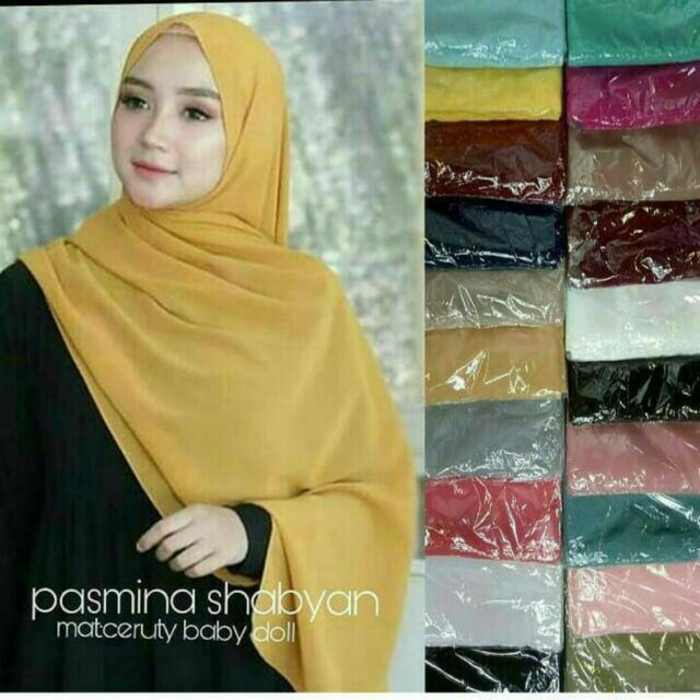 BARU GROSIR 10PCS Pasmina Ceruti Pasmina Malay Nisa Sabyan Ceruty JILBAB HIJAB TERMURAH KUDUS