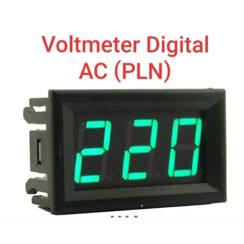 Voltmeter AC 220 Volt Digital Led Voltmeter AC Digital Listrik PLN