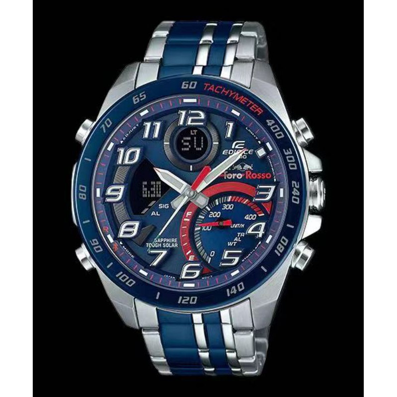 Jam Tangan Pria Merk Casio Edifice Type Ecb-900 Original BM Baterai Free Box Set