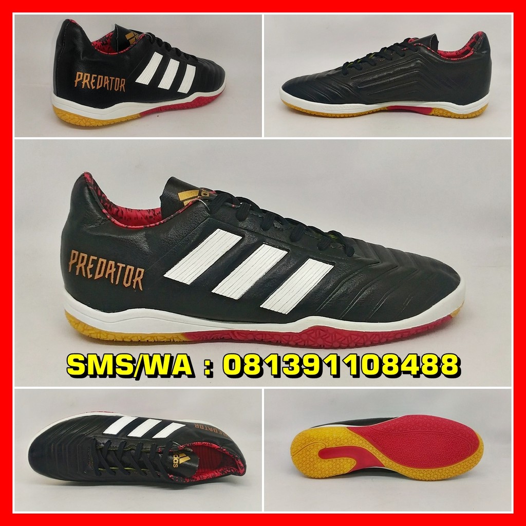 Sepatu Futsal Dewasa Adidas Predator Hitam Putih Murah Grosir Keren Terbaru 2018