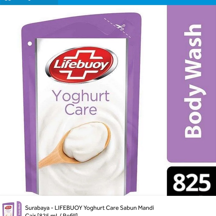 Lifebuoy Sabun Mandi Cair Yoghurt Care Refill 850ml - Body Wash Yogurt