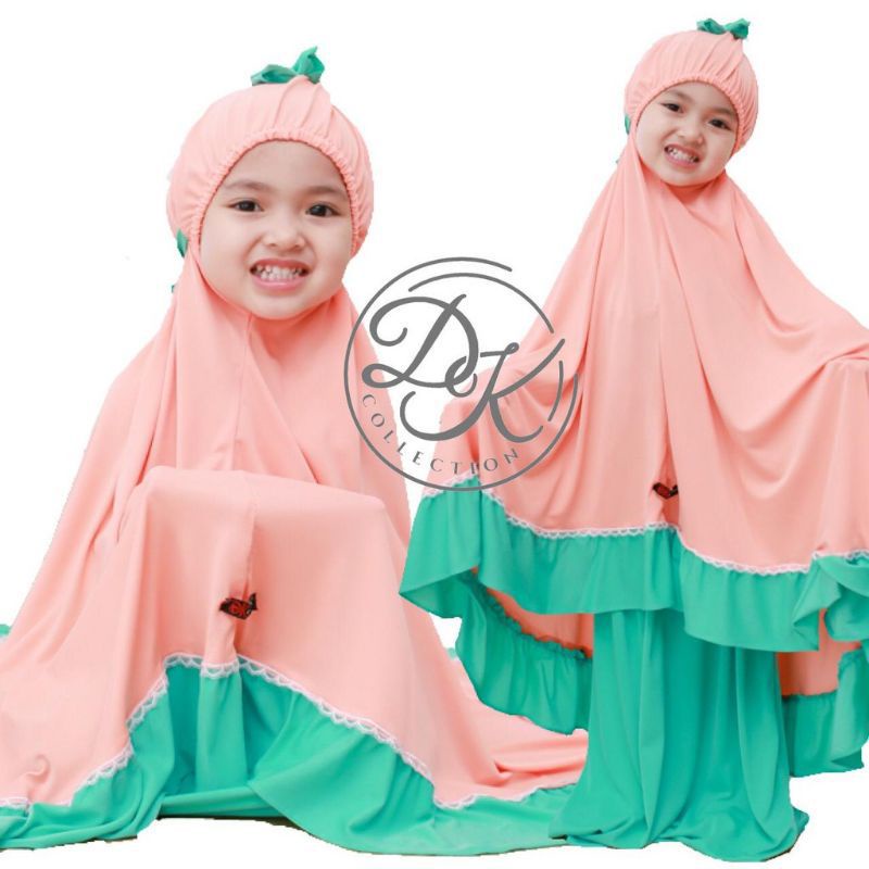 Mukenah anak jersey super premium ori