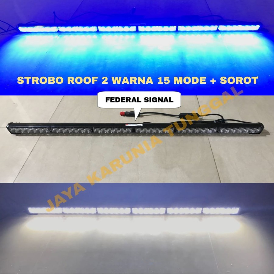 LAMPU SOROT 6 Bar FedSig Vama 6 x 6 BERUBAH 2 WARNA Ori ADN