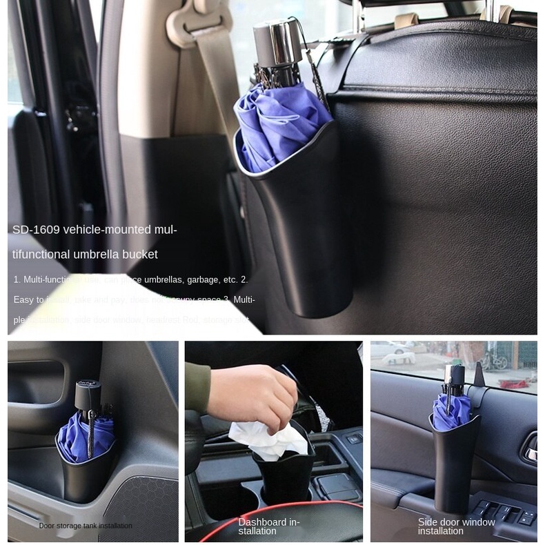 Car storage bucket Payung bucket Payung Penutup waterproof Sarung Tangan Mobil Multifungsi Ember Taruh Payung