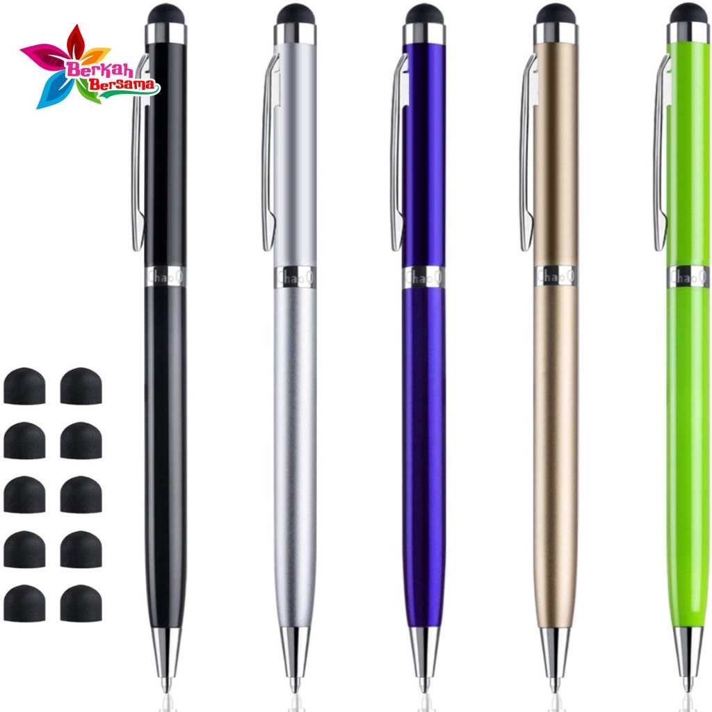 STYLUS PEN UNIVERSAL 2IN1 BALLPOINT PULPEN PENA SMARTPHONE HANDPHONE HP TOUCHSCREEN TOUCH SCREEN SENSITIVE TABLET CAPACITIVE BB5893