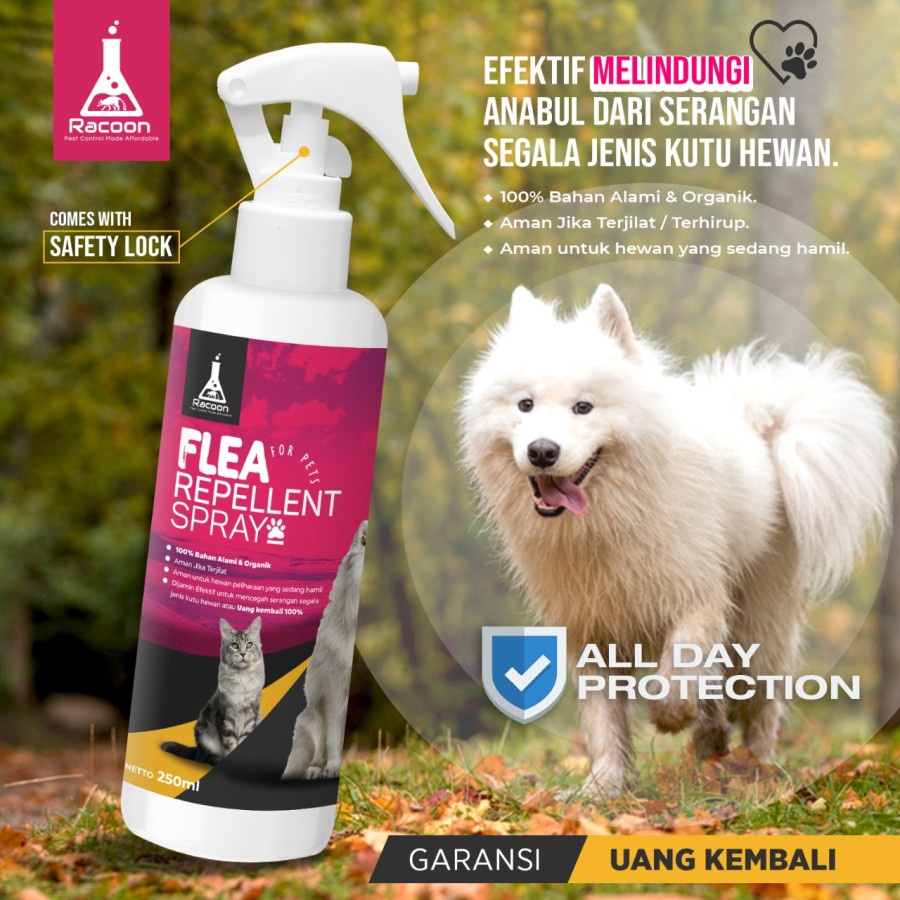 SPRAY ANTI KUTU HEWAN KUCING DAN ANJING PENCEGAH KUTU FLEA REPELLENT SPRAY