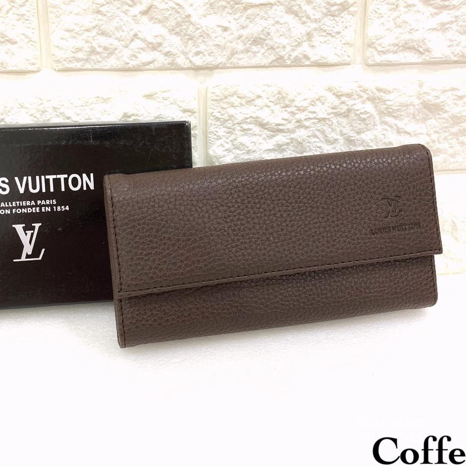 SALEE.. Dompet LV TOGO MOZA dompet Kulit lipat panjang wanita