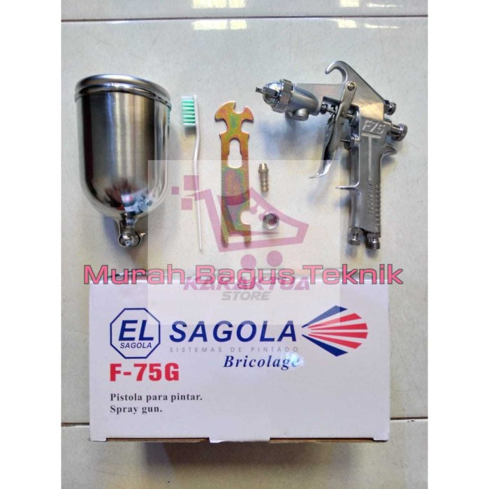 SPRAY GUN SAGOLA F-75 G / SPRAY GUN SAGOLA TABUNG ATAS