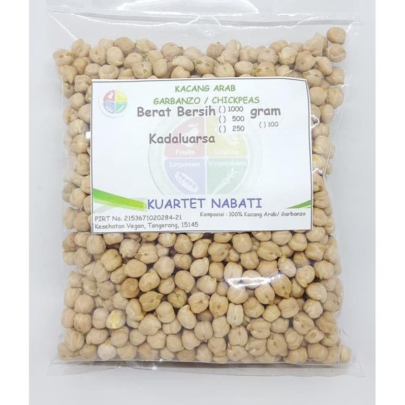 

500Gr Kacang Arab/ Garbanzo/ Chickpeas/ Chick Pea Mpasi - Mentah/ Raw