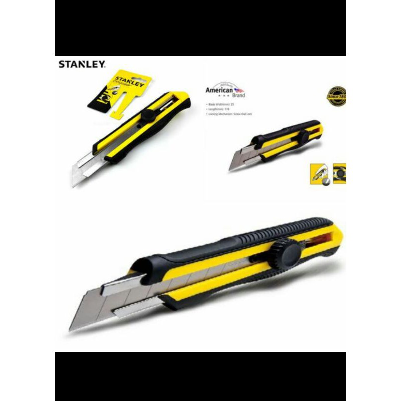 

Pisau Cutter Stanley 25mm (10425) Dynagrip Snap off Knife Stanley
