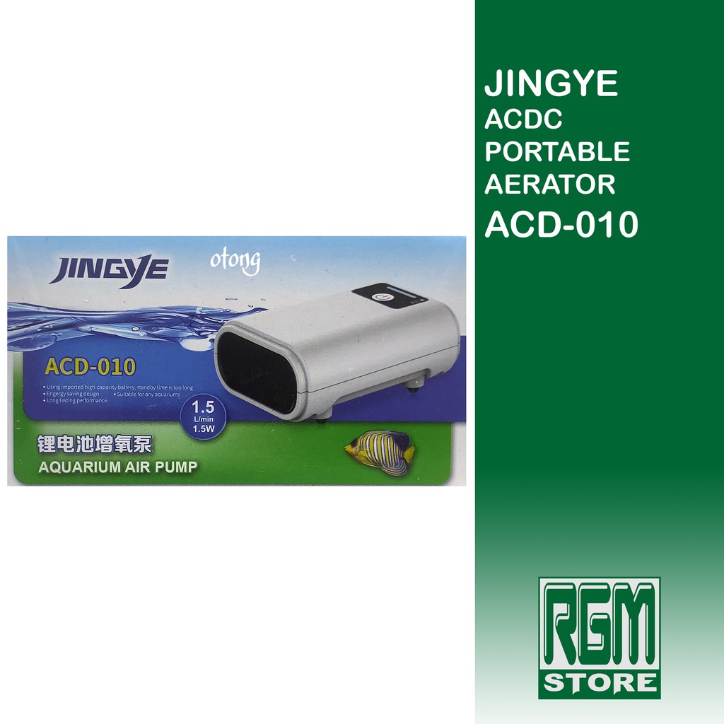 JINGYE ACD010 acd 010 acdc portable aerator mesin gelembung udara aquarium aquascape