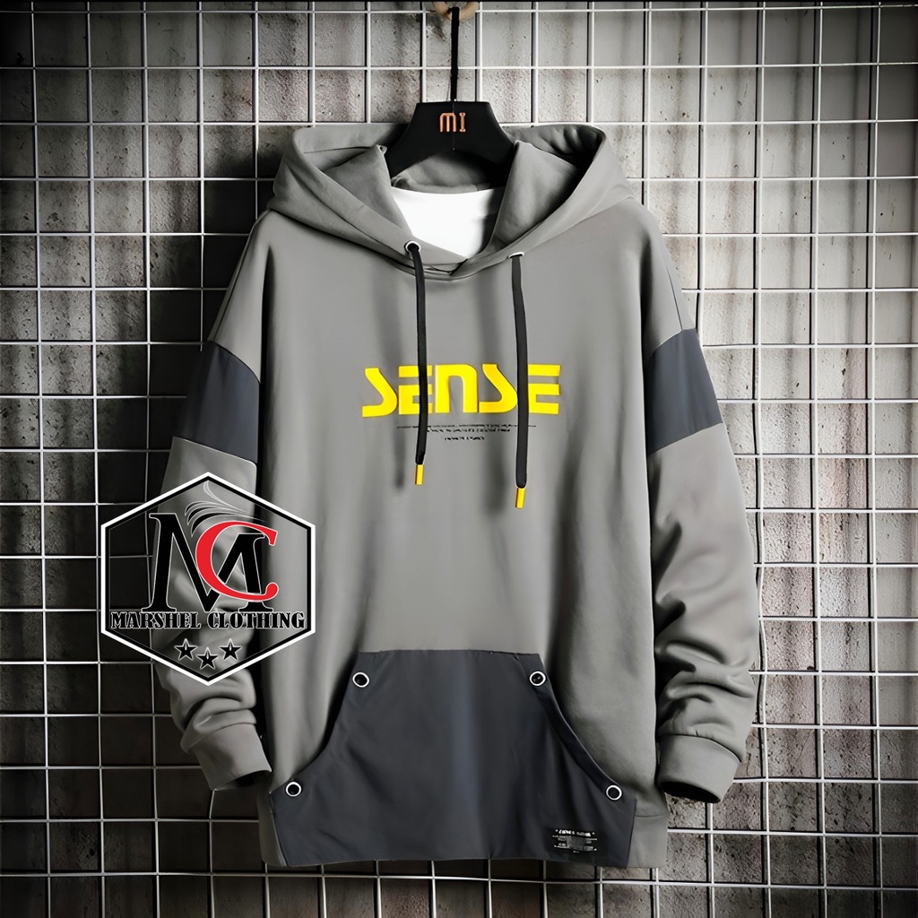 RCL - Hoodie Pria aesthetic Sweater Pria SENSE Katun Hoodie Tebal Musim Gugur Dingin Sweater Korea Tren