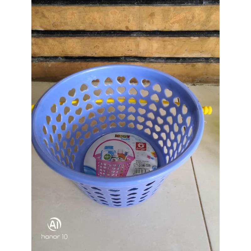 Sunlife Keranjang bulat mini plastik / Keranjang Sabun Mugy basket