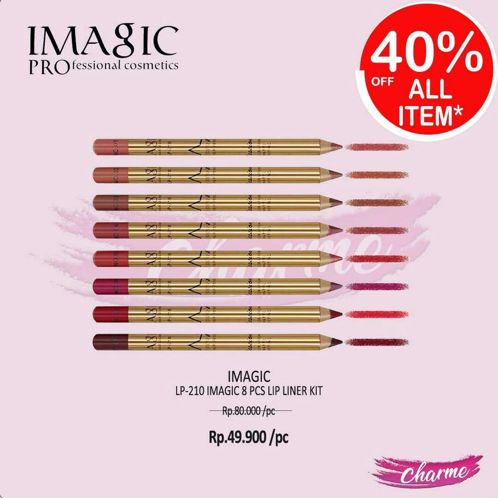 (READY &amp; ORI) IMAGIC 8 pcs Lip Liner Kit LP210 LP 210