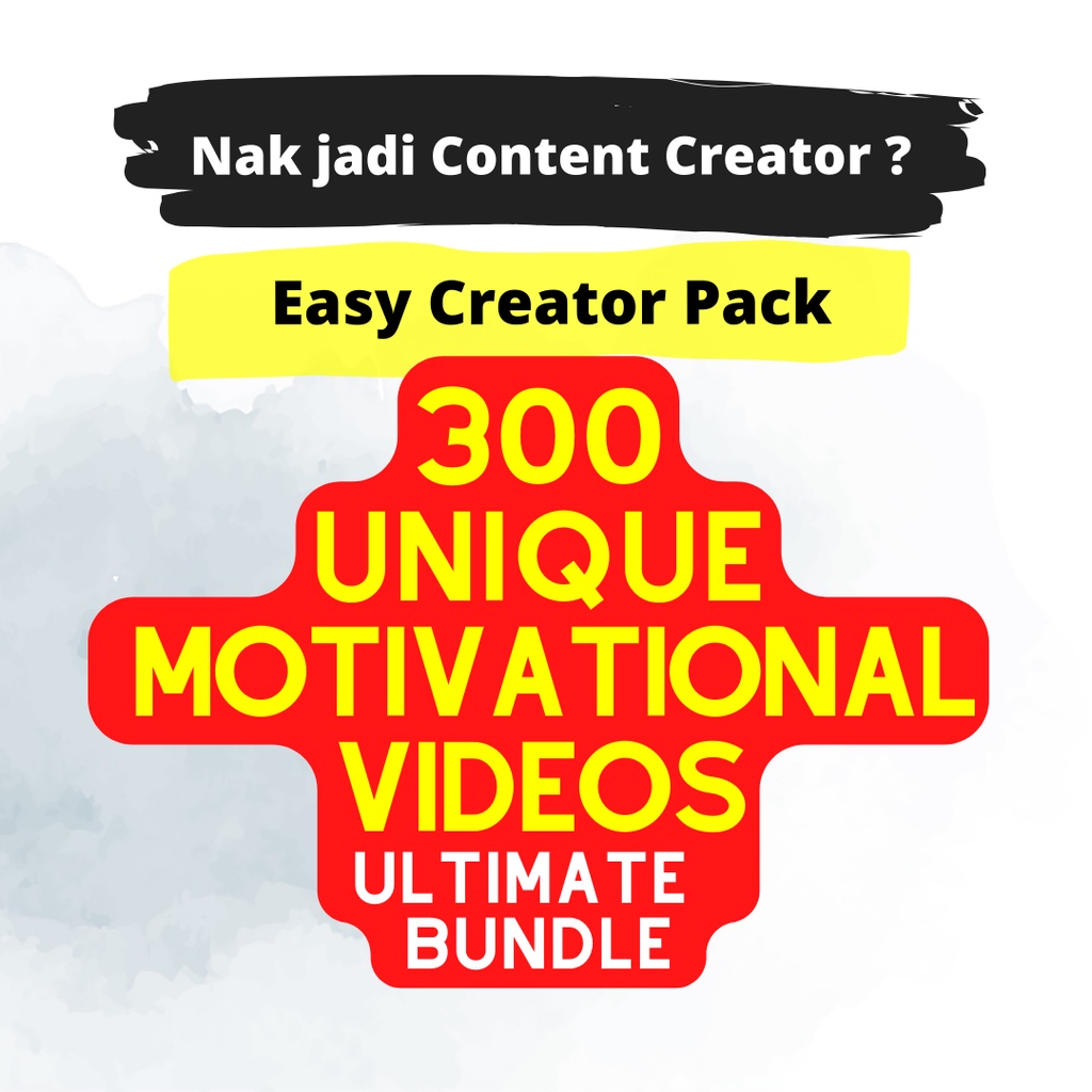 

NS 300 Motivation Videos Content | Konten Motivasi | Short/Reel/Post/Story | Creator Pack