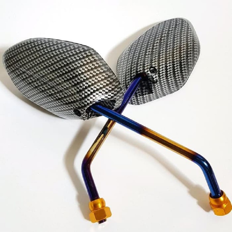 Spion Beat Karbon Twotone Tangkai Panjang Universal