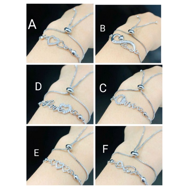 Namk02. Gelang xuping wanita lapis emas dgn mata zircon model tali serut ukuran bisa dibesar kecilkan