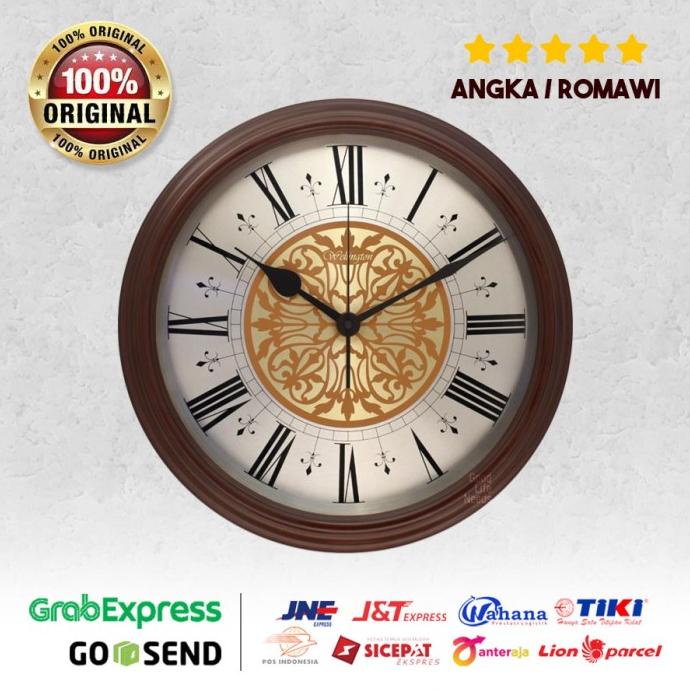 Jam Dinding Kayu Wellington Diameter 46 Cm - 1 460 2R tersedia stok