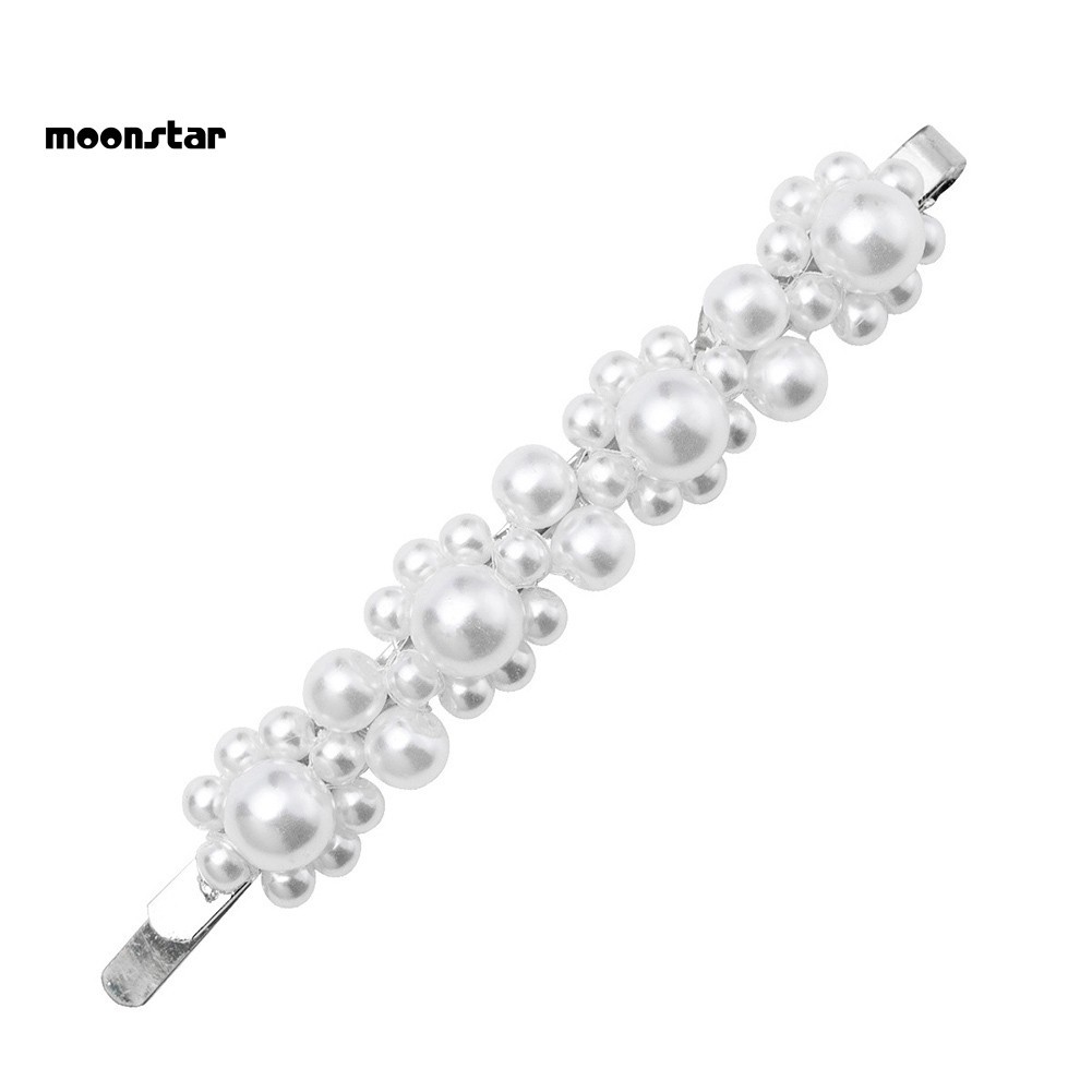 Jual Jepit Rambut Bobby Pin Model Bulan Mutiara Imitasi Vintage untuk Wanita Terlaris