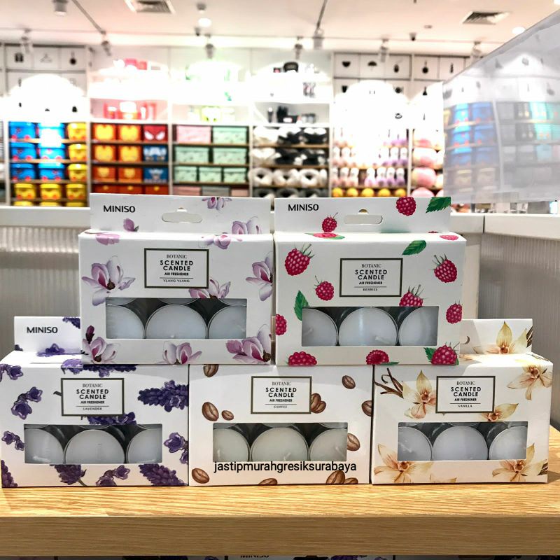 SCANTED CANDLE MINISO LILIN AROMA TERAPI MINISO LILIN MINISO