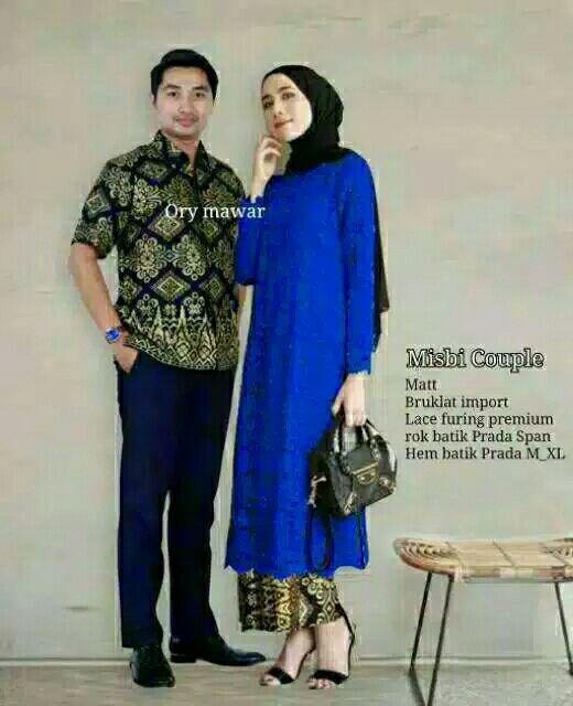 Couple Rnb Broklat Misbi Couple Batik Tunik Brukat Soegiharto