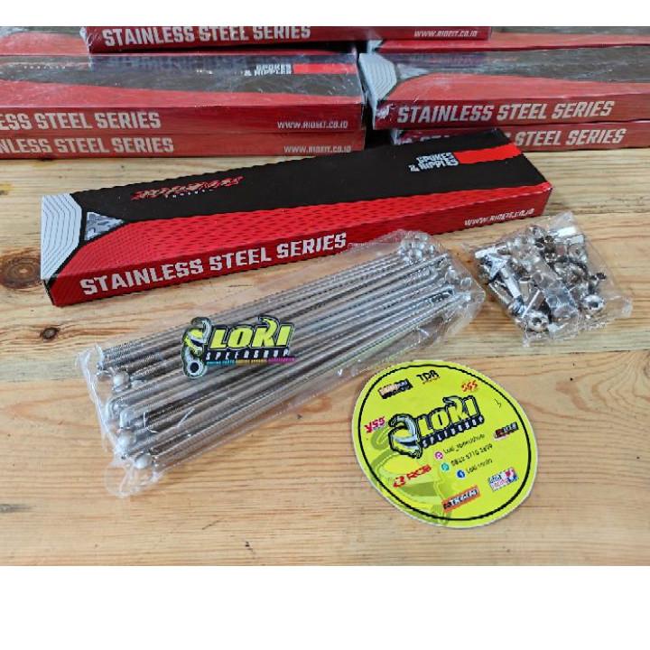 [PRODUK ETBON] Ruji Jeruji Jari Jari Motor TAD Ride It 100% Stainless Steel Anti Karat 89 130 154 15